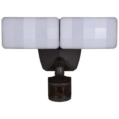 2 Light LED Outdoor Motion Sensor Security Flood Light Bronze