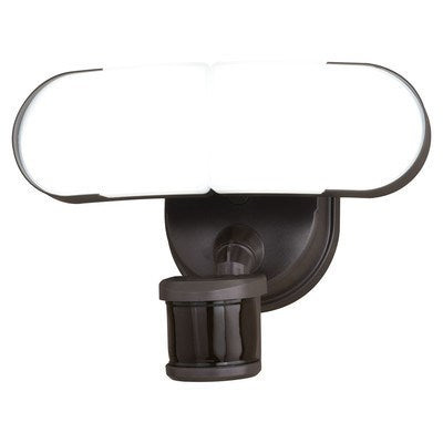 2 Light LED Outdoor Motion Sensor Linkable Flood Light Bronze by Vaxcel International
