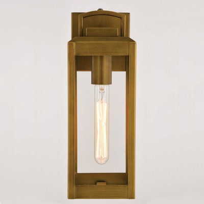 5-in. Outdoor Wall Light Vintage Brass