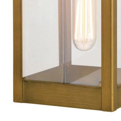 5-in. Outdoor Wall Light Vintage Brass
