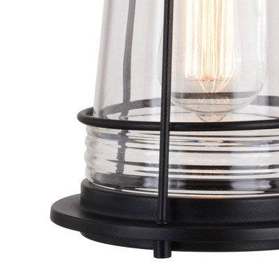 7-in. Outdoor Wall Light Textured Black