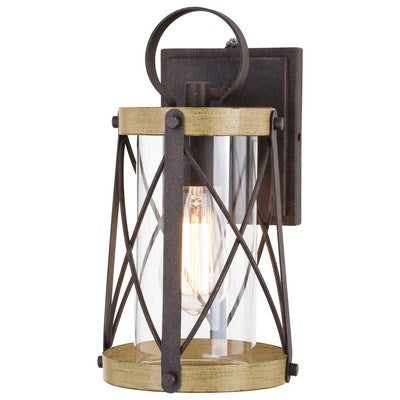 6.5-in. Outdoor Wall Light Oxidized Iron and Burnished Elm by Vaxcel International