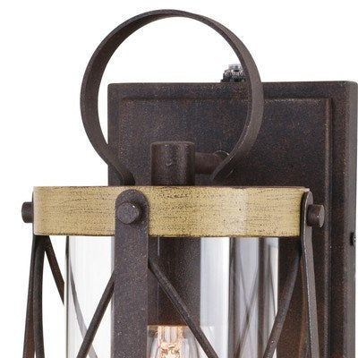 6.5-in. Outdoor Wall Light Oxidized Iron and Burnished Elm