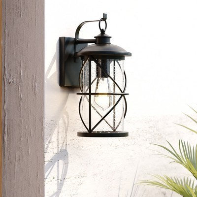 6.5-in. Outdoor Wall Light Black