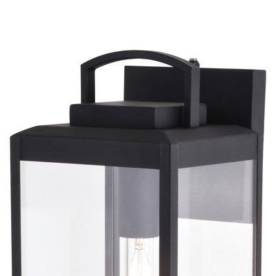 7-in. Outdoor Wall Light Textured Black