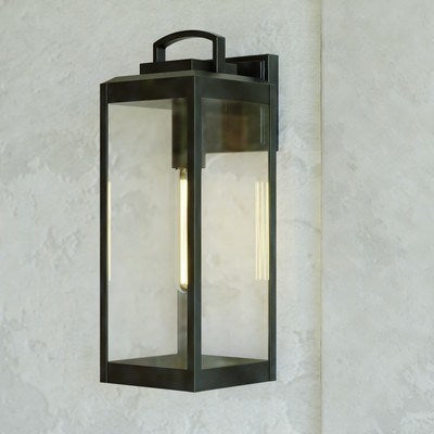 7-in. Outdoor Wall Light Textured Black