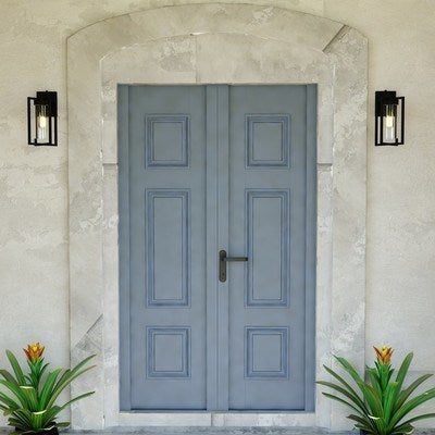 5.5-in. Outdoor Wall Light Textured Black