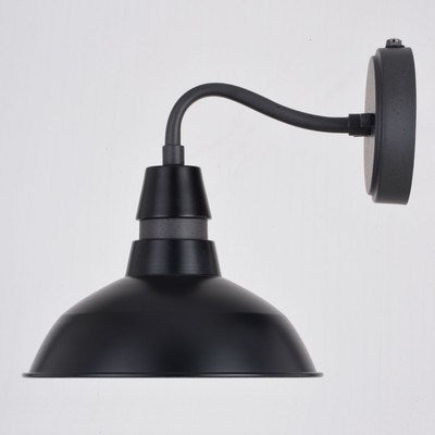 Outdoor Wall Light Black And Vintage Black With Matte White Inner