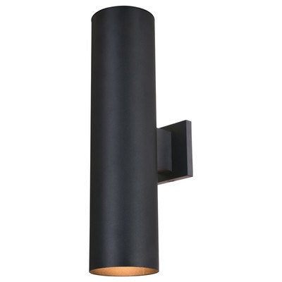 2 Light 20-in.H Outdoor Wall Light Textured Black by Vaxcel International