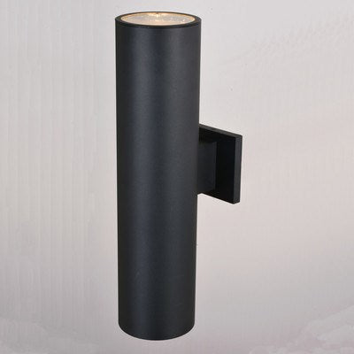 2 Light 20-in.H Outdoor Wall Light Textured Black