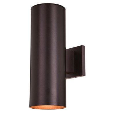 2 Light 14.25-in.H Outdoor Wall Light Deep Bronze by Vaxcel International