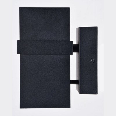 7-in. H 1 Light Outdoor Wall Light Textured Black