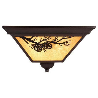 14-in. Outdoor Flush Mount Warm Bronze