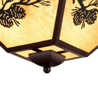 14-in. Outdoor Flush Mount Warm Bronze