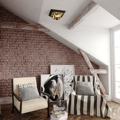 14-in. Outdoor Flush Mount Warm Bronze