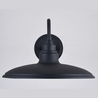 13-in. LED Outdoor Wall Light Textured Black and Glossy White