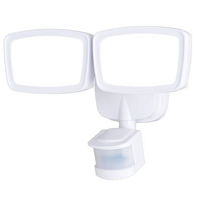 10.75-in. 2L LED Outdoor Motion Sensor Security Flood Light White 180 Deg. by Vaxcel International