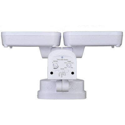 10.75-in. 2L LED Outdoor Motion Sensor Security Flood Light White 180 Deg.