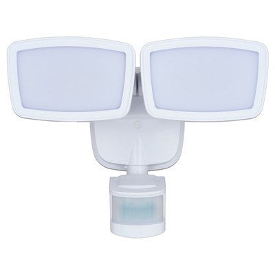 10.75-in. 2L LED Outdoor Motion Sensor Security Flood Light White 180 Deg.