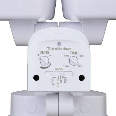 10.75-in. 2L LED Outdoor Motion Sensor Security Flood Light White 180 Deg.