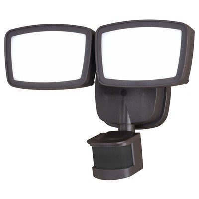 10.75-in. 2L LED Outdoor Motion Sensor Security Flood Light Bronze 180 Deg. by Vaxcel International