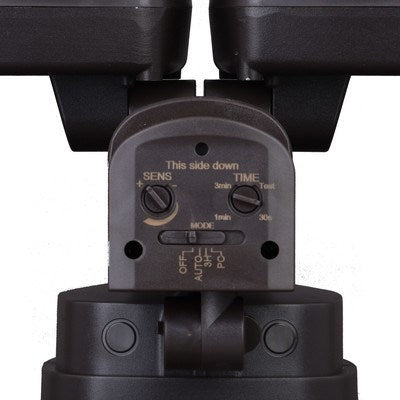 10.75-in. 2L LED Outdoor Motion Sensor Security Flood Light Bronze 180 Deg.