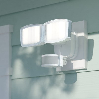 10.75-in. 2L LED CCT Adj. Outdoor Motion Security Flood Light White 240 Deg.