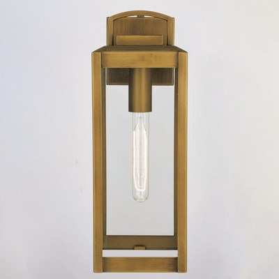 6-in. Outdoor Wall Light Vintage Brass