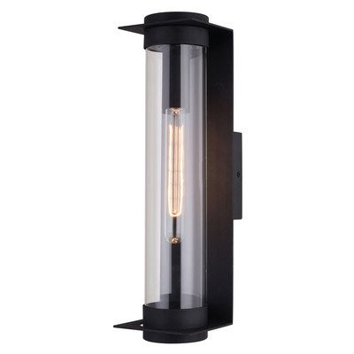 18-in. H Outdoor Wall Light Textured Black by Vaxcel International