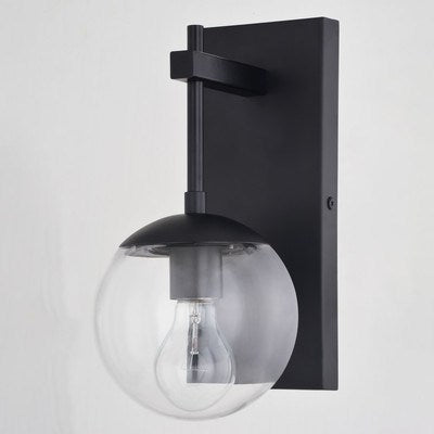 6-in. Outdoor Wall Light Matte Black