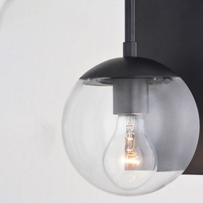 6-in. Outdoor Wall Light Matte Black