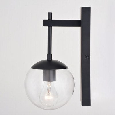 6-in. Outdoor Wall Light Matte Black