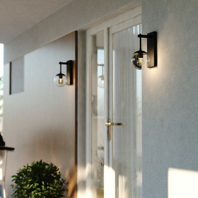 6-in. Outdoor Wall Light Matte Black