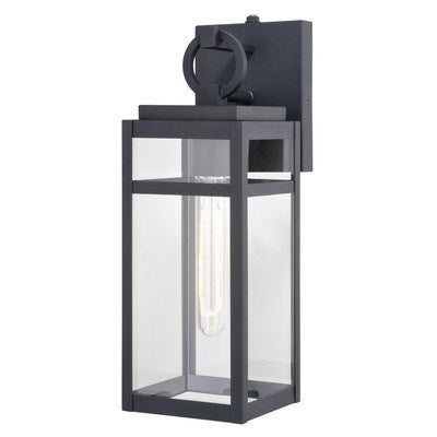 5-in. Outdoor Wall Light Textured Black by Vaxcel International