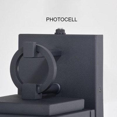 5-in. Outdoor Wall Light Textured Black