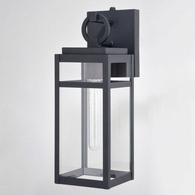 5-in. Outdoor Wall Light Textured Black