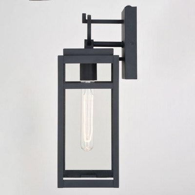 5-in. Outdoor Wall Light Textured Black