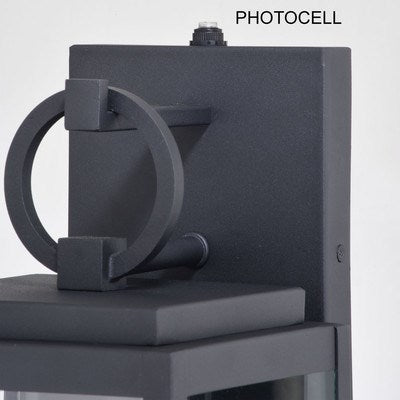 6-in. Outdoor Wall Light Textured Black