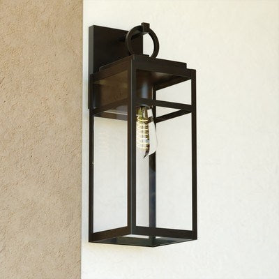 6-in. Outdoor Wall Light Textured Black