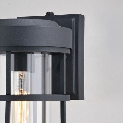 6.5-in Outdoor Wall Light Textured Black