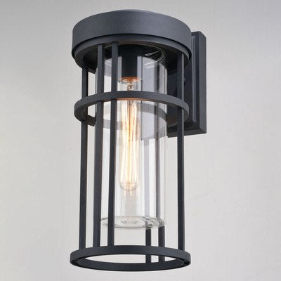 6.5-in Outdoor Wall Light Textured Black