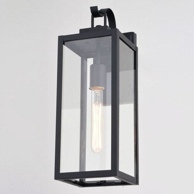 6-in. Outdoor Wall Light Matte Black