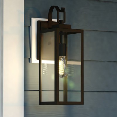 6-in. Outdoor Wall Light Matte Black