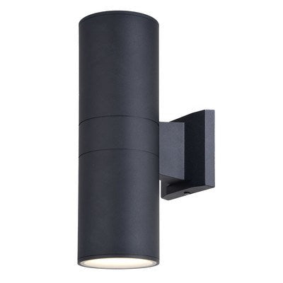 LED 2 Light 13-in. H Outdoor Wall Light Textured Black by Vaxcel International