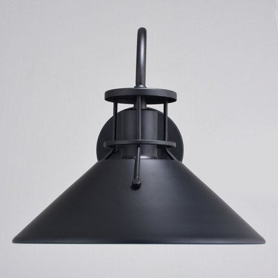 12-in. Outdoor Wall Light Matte Black and Glossy White