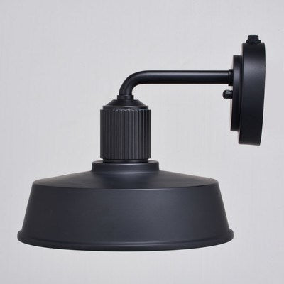 10-in. Outdoor Wall Light Matte Black and Glossy White