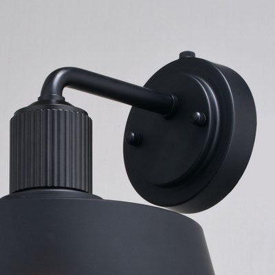10-in. Outdoor Wall Light Matte Black and Glossy White