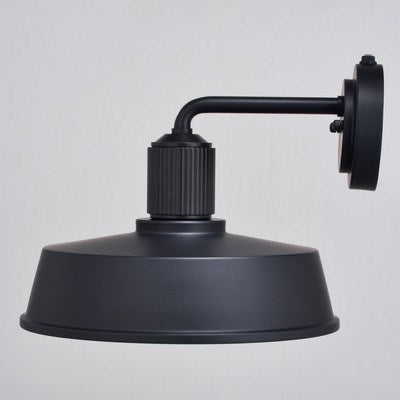 12-in. Outdoor Wall Light Matte Black and Glossy White