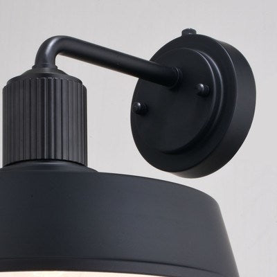 12-in. Outdoor Wall Light Matte Black and Glossy White