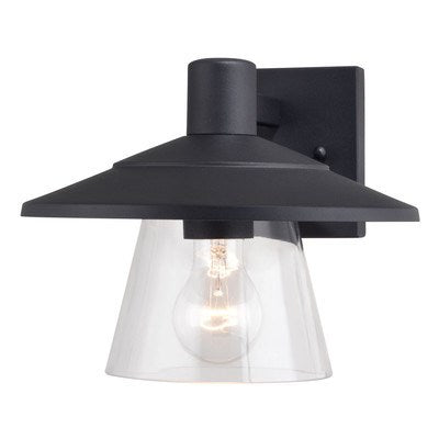 10-in. Outdoor Wall Light Textured Black by Vaxcel International